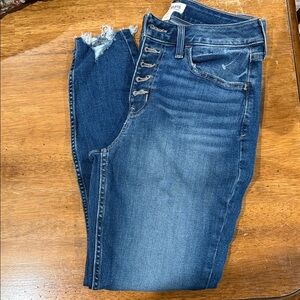 M Jeans by Maurices High Rise Button-Fly Blue Jeans